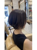 ミルク(MILK) ショートボブ×くびれショート×髪質改善×白髪染め×白髪ぼかし