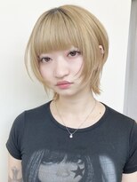 モリオフロムロンドン 原宿本店(morio from London)&nbsp;【morio原宿】ハイトーンショートウルフ前髪あり