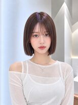 フォト 新宿三丁目(foto)&nbsp;髪質改善縮毛矯正地毛風ストレート切りっぱなしボブ