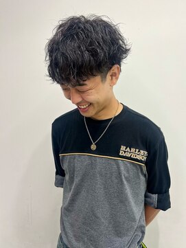 chica men's ツイストスパイラルパーマ/マッシュスタイル