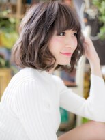 カバーヘア ブリス 大宮西口(COVER HAIR bliss)&nbsp;■bliss大宮102★■個性的カラー＆斜めバング☆ガーリーミディ