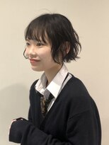 マリオ(mario)&nbsp;ツーブロックミニボブ×波ウェーブバージョン