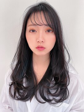 ロンドローズ 名古屋(Lond damaskRose) チョコレート 切りっぱなし イヤリングカラー 韓国ヘア 顔周り