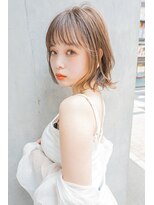 サングース(Sungoose)&nbsp;韓国風ミディ＃マロンベージュAラインボブ