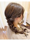 ☆ゴム3本☆簡単編み込みアレンジ☆