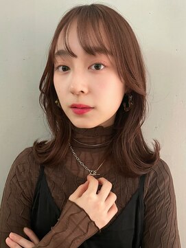 アイヴィ 表参道(IVY) こっくり暖色カラー 顔まわりが可愛いくびれミディ 【肥田】