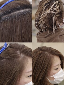 モイ(moy) 脱白髪染め!ロッド式白髪ぼかしハイライト/グラデーションカラー