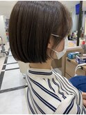 アッシュブラウン ×    ボブ