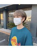 ミルクティーベージュショート