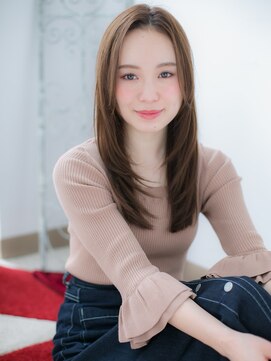 アルバハナレ 横浜(αlba HANARE) 関内/髪質改善/パールベージュ×縮毛矯正レイヤーロングg