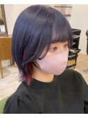 ネイビーパープル×ピンク