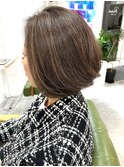 40代白髪ぼかしハイライトでエレガントボブ[恵比寿駅/髪質改善]