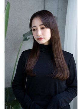 レノラ 本町(LENORA) 20代30代大人かわいいナチュラル暗髪エアーストレートヘア