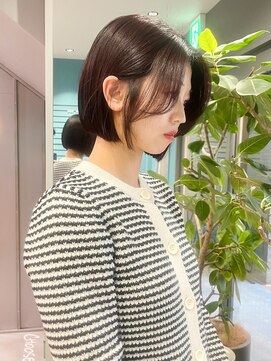 ノエ トトン(noe tton) イメチェン/ホワイトブロンド/外ハネボブ/美髪/名古屋/名駅46