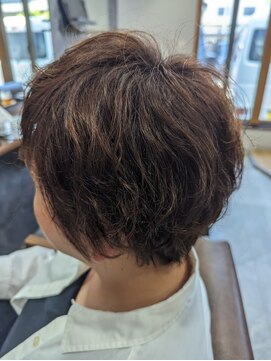 ロム ニュアンスカラー/グレージュカラー/大人ショート