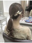 大阪 梅田 茶屋町ヘアセット(ダウンorアップ)¥2990