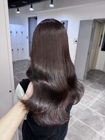 ペレ 栄店(PELE) デザインカラー/レイヤーカット/ウェットヘア/オリーブベージュ