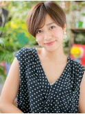 フレンチカジュアル小顔マッシュショートh3川口20代30代40代