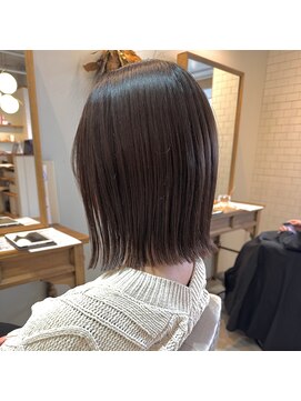 アンリー(Anree) 【Anree】暖色カラー×切りっぱなしボブ