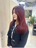  【sakina指名】ワインレッド/チェリーレッド/赤髪