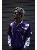 大人男子のブリーチカラー