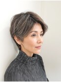 【ナチュラルショート】大人グレージュ＆エフォートレスレイヤー