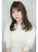 ナチュラルストレートセミロング短めバング2025A/WAmanhair s店