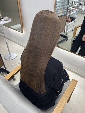 ミリ 奈良店(mm) グレージュ/ダブルカラー/近鉄奈良/奈良/髪質改善/学割/透明感