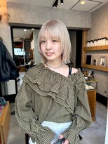 シティ 薬院(SITY.) 薬院　ボブ　顔まわりレイヤーカット　ブリーチなしカラー