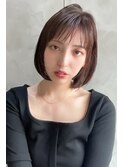 大人ボブ×チョコレートブラウン