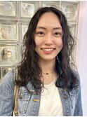ミディアムパーマ/外国人風パーマ/ウェーブパーマ