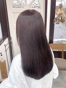 リッカ(RICCA) 透明感チェリーブラウン×艶髪ストレート/恵比寿