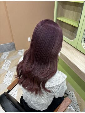 イオエ 西梅田(ioe) ブリーチなしカラー／髪質改善/ミルクティーベージュ/小顔へア