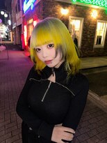 エルシャドール(EL-SHADDOLL) 名古屋ブリーチ得意美容師が作るデザインカラーホワイト黄色