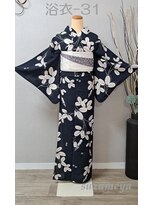 きものサロン すずめ屋&nbsp;レンタル番号　浴衣-31（波千鳥）
