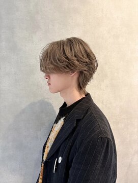 ルーブ トウキョウ(Loob. TOKYO) メンズダブルカラーミルクティーピンクベージュレイヤーカット
