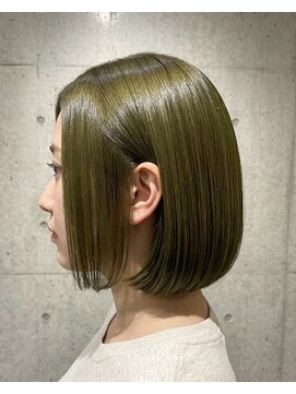 エヌアンドエー 草加店(N&A) 艶やかなまとまりで魅せるナチュラルストレートボブ