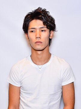 ワンワンオー バーバーショップ 博多店(@110 BARBER SHOP) サイドパートショートネープレスツーブロック