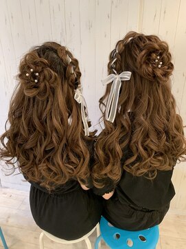 アイビス(AIBIZ) イベント＊ライブ/編み込みリボンお花ハーフ