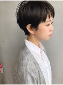 【Kate 大宮】耳掛けお洒落ショート×地毛風カラー