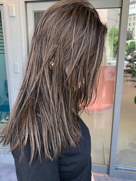 ノエ トトン(noe tton) セミロングハイライト/ミディアムヘア/デザインカラー/名駅/12