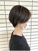 グレージュハイライトショート☆