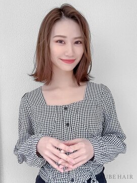 オーブ ヘアー マラ 松山2号店(AUBE HAIR mara) 20代・30代_大人肩上ボブ