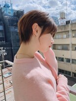 ロンド ストラーダ 心斎橋(Lond strada)&nbsp;ショート×ハイライト白髪ぼかし×シルキーベージュ[心斎橋]