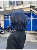 ブリーチあり 色落ちかわいい ボブ ニュアンスカラー
