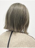 ブリーチハイトーンカラーショートボブツヤ髪スタイル髪質改善