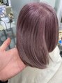 トルシュ ヘアーワークス(TORChe Hair Works) 色落ちも綺麗なピンク系白髪染めを使わず白髪をぼかしてます。