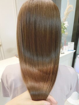 ピグノン(pignon) 髪質改善縮毛矯正　酸性ストレート　ベージュブラウン　艶髪