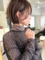ジルブラン(JIL BLAN) ハイライトバレイヤージュダブルカラーショートカット30代40代