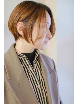 ルーシー ヘアデザインワークス(Lucy Hair Design Works) サロンワーク×ナチュラルショートボブ